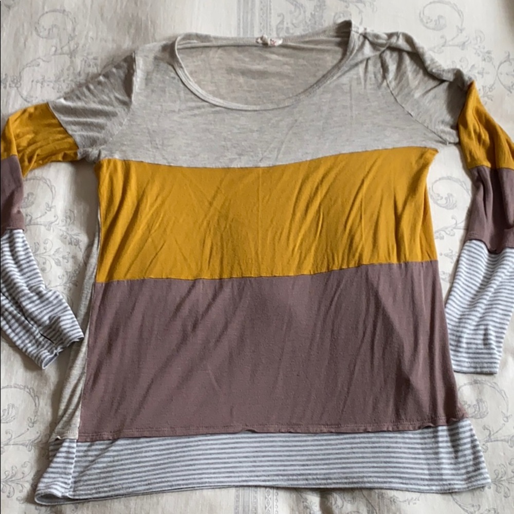 Boutique Color Block shirt
